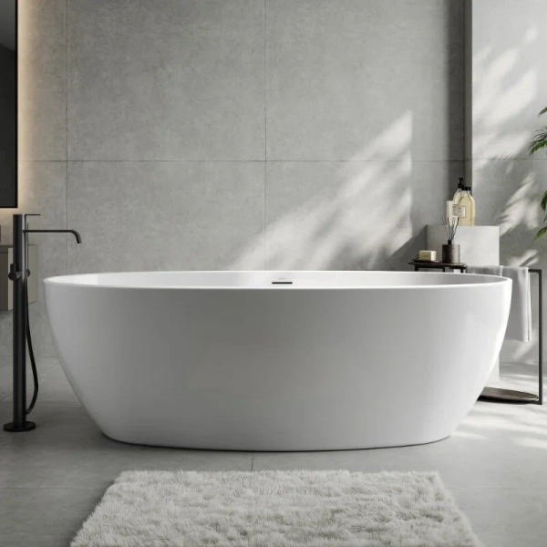 Ванна акриловая Abber AB9504, 185 x 90 см, белая - фото 3