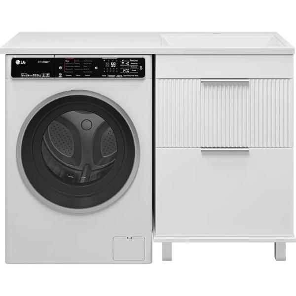 Тумба под раковину напольная Brevita Enfida 60 см белая - фото 4