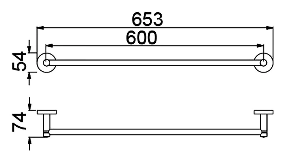 Полотенцедержатель Timo Saona никель, современные, hi-tech - фото 2