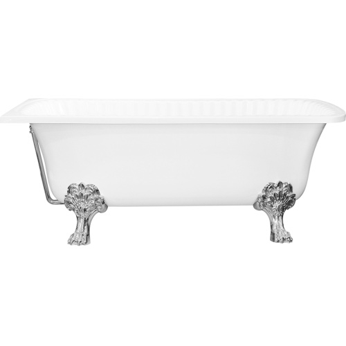 Ванна из искусственного камня Migliore Olivia Angolare 174х80 см фурнитура хром - фото 3