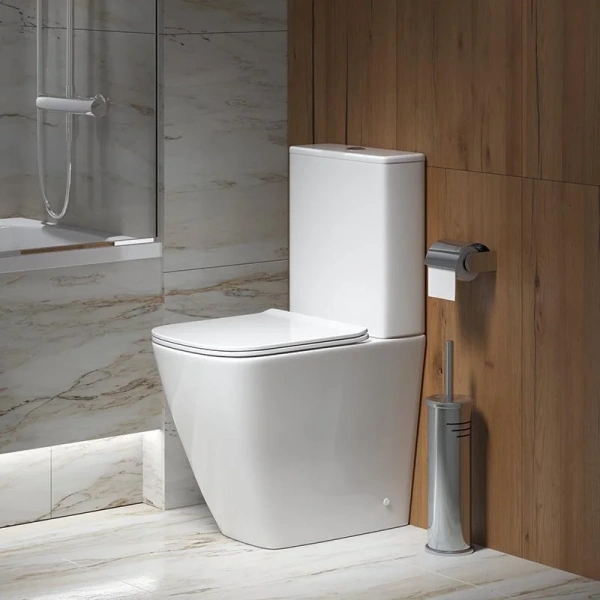 Унитаз компакт Grossman Style безободковый, безободковые, сиденье с микролифтом , с антивсплеском, компакт, для инвалидов, низкие - фото 6