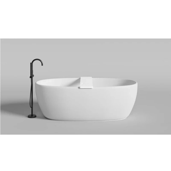 Полка для ванны Salini Gabbiano Basic белая матовая - фото 1