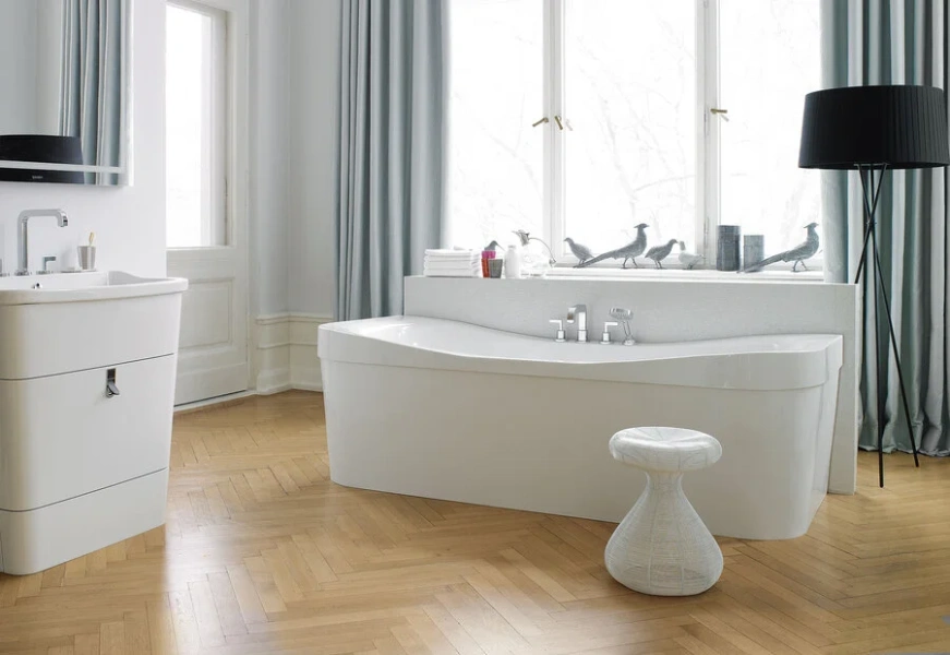 Биде подвесное Duravit Esplanade белое, современные, hi-tech index_1 - фото 8