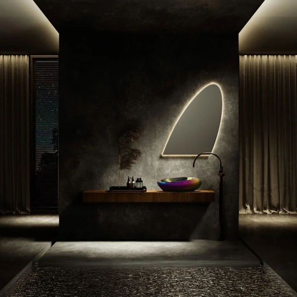 Раковина Abber Bequem 49 см хамелеон, в форме чаши, круглой формы - фото 5