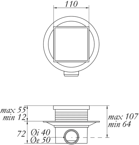 Душевой трап Migliore 11 см золото - фото 3