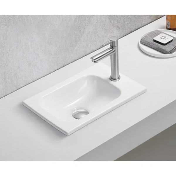 Раковина GID Integrado N3340 41 см белая - фото 3