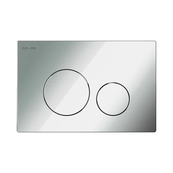 Клавиша смыва Am.Pm Pro L пневматическая глянцевый хром - фото 1