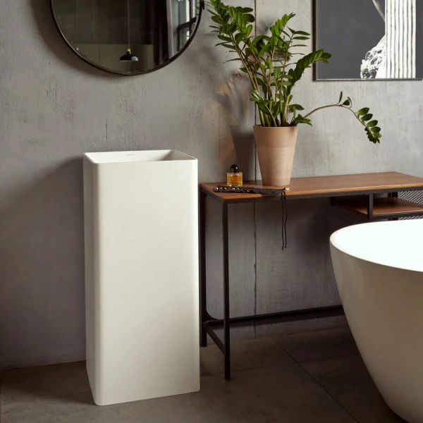 Раковина напольная Montebianco Torre 40 см белая - фото 4