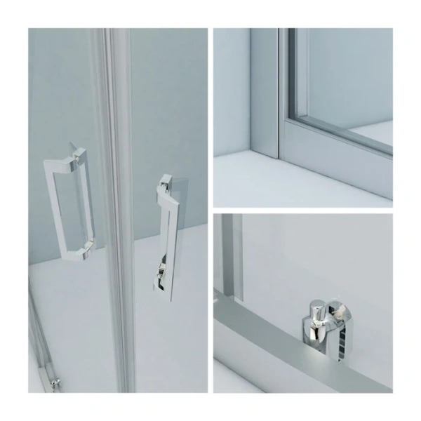 Душевой уголок IDDIS Zodiac 90х90 см глянцевый алюминиевый профиль - фото 4