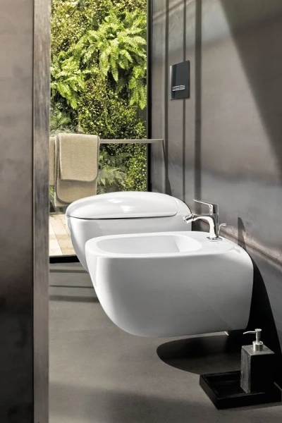 Унитаз подвесной Geberit Citterio 500.510.01.1 безободковый, белые - фото 10