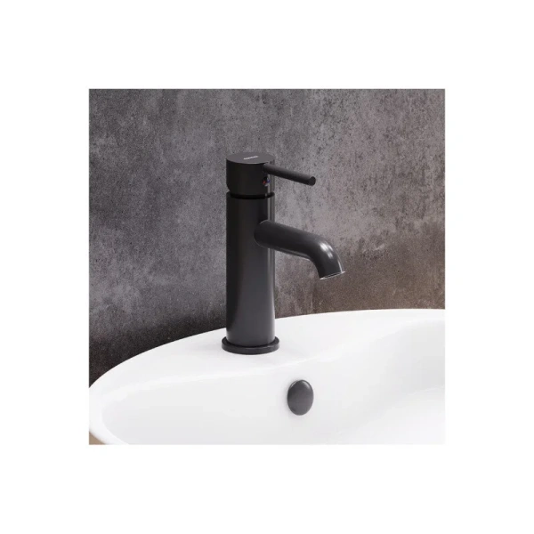 Смеситель для раковины Damixa Scandinavian Pure черный матовый - фото 4