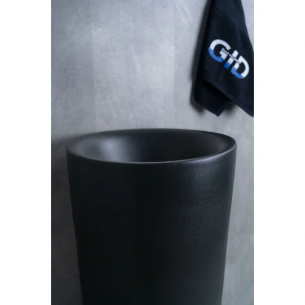 Раковина напольная GID Autonomo Nb130bg 40 см черный графит - фото 4