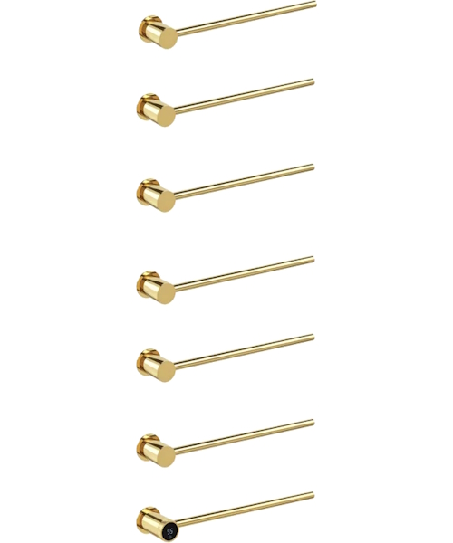 Полотенцесушитель электрический Boheme Stick 45x5 см дополнительный элемент, золото - фото 4