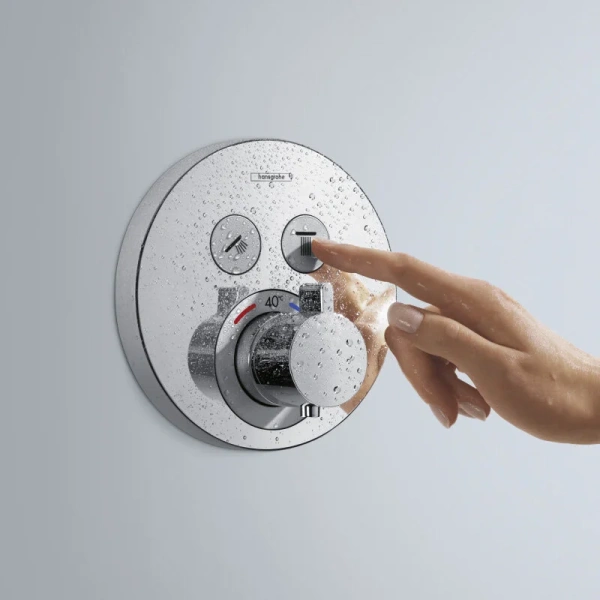 Смеситель для душа Hansgrohe Shower Select S термостатический хром - фото 3