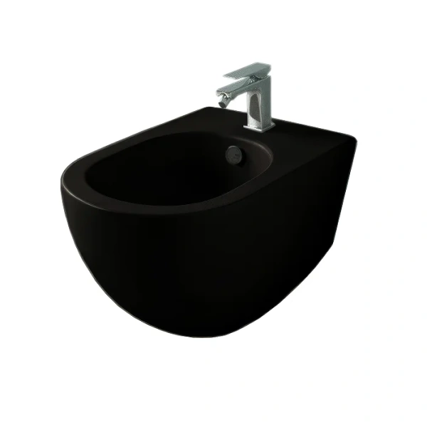 Биде подвесное ArtCeram File 2.0 черный матовый - фото 1