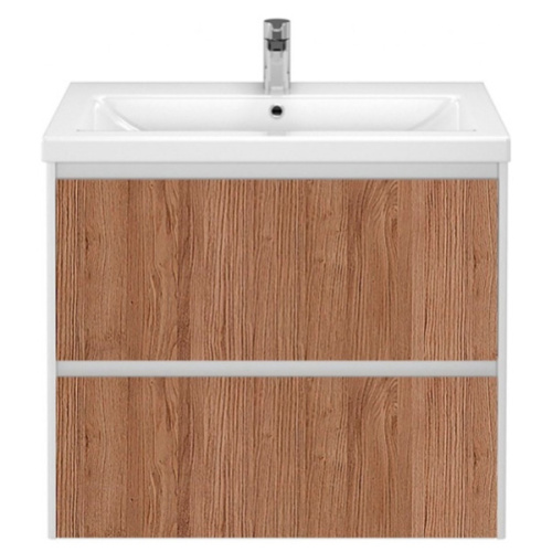 Тумба с раковиной подвесная Velvex Klaufs tpKLA.80.2Y-61 80 см с ящиками