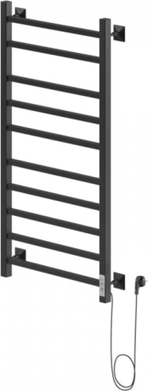 Полотенцесушитель электрический Ника Step 100/50 см черный матовый правый - фото 1