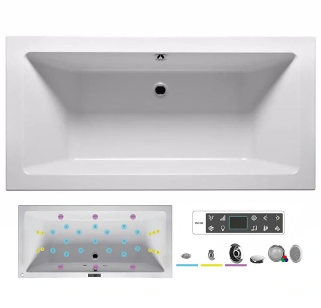 Ванна гидромассажная Riho Lugo 200 x 90 см, BLISS2 - фото 1