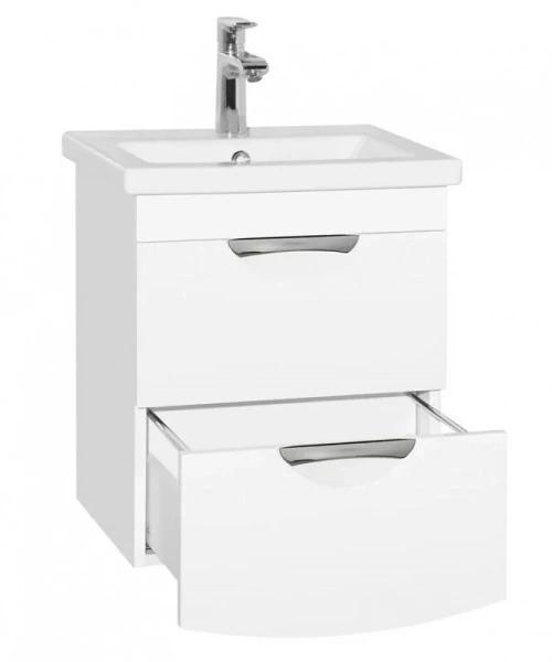 Тумба с раковиной подвесная Style Line Жасмин-2 ЛС-000010039 50 см с двумя ящиками - фото 4