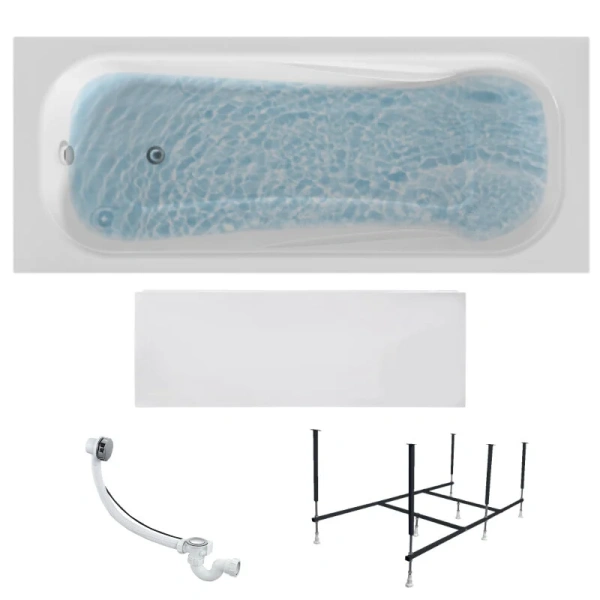 Ванна акриловая 1MarKa Classic 01кл1770Акп, 170 x 70 см, цвет белый, угловые, приставные, встраиваемые - фото 7