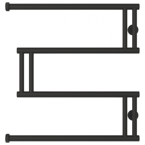 Полотенцесушитель водяной Сунержа High-Tech model M 60x60 см тёмный титан муар - фото 2