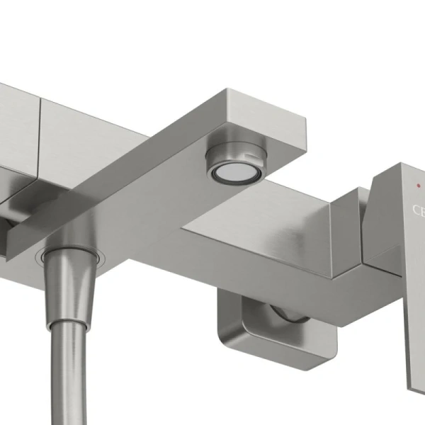 Смеситель для ванны Cezares Slider сатин, из нержавеющей стали - фото 5