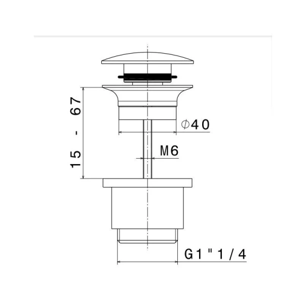 Донный клапан Kerama Marazzi Ole хром - фото 2