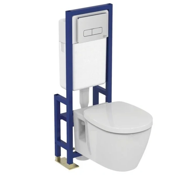 Унитаз подвесной Ideal Standard Connect белый, без бачка, со скрытым бачком - фото 4