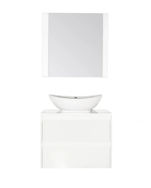 Зеркало Style Line Монако 70 см белая осина/белый лакобель, современные, hi-tech - фото 3