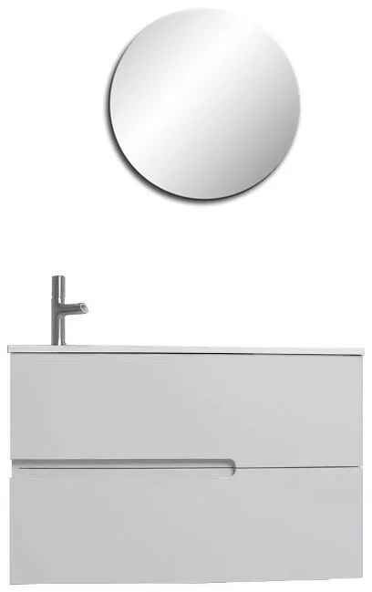 Тумба с раковиной подвесная Jacob Delafon Nona EB1888RU 80 см с интегрированными ручками - фото 3