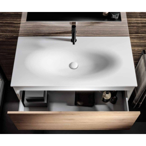 Раковина Kerasan Shape 102 см белая матовая - фото 4