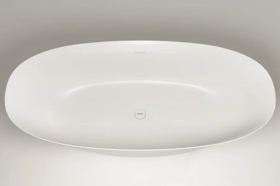 Ванна из искусственного камня Plumberia Selection Veloma, 170 х 75 см, белый матовый, VELOMA 170BO, без гидромассажа - фото 6