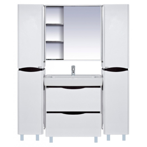 Тумба для раковины, цвет белый/чёрный, Misty Венера, по запросу - фото 2