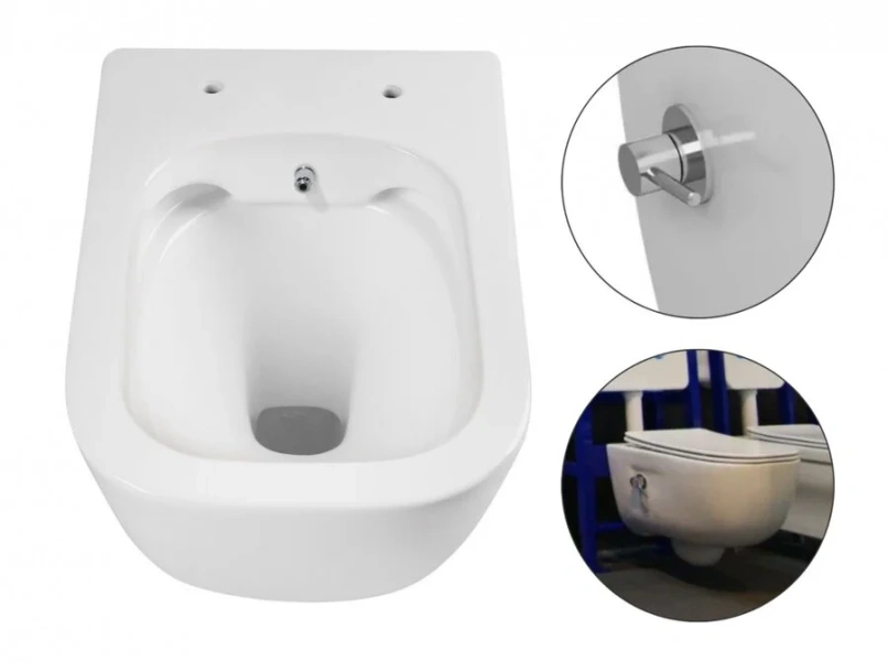 Унитаз подвесной Акватек Дива с функцией биде, безободковые, сиденье с микролифтом , с антивсплеском, c функцией биде - фото 5