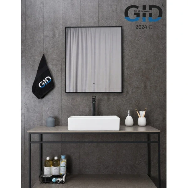 Раковина GID Geometrico N1204 45 см белая - фото 4