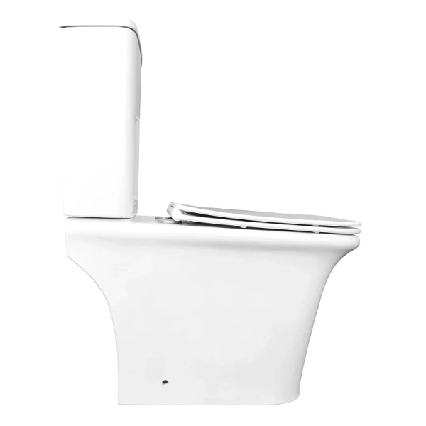 Унитаз компакт Azario Avero безободковый, с горизонтальным, прямым выпуском, с прямым выпуском - фото 7