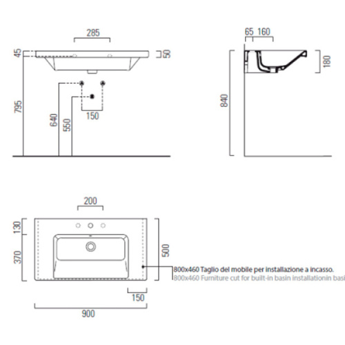 Раковина GSI Norm 8688 - фото 3
