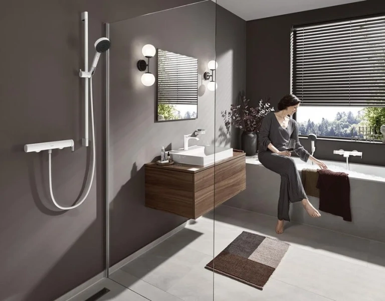 Смеситель для раковины Hansgrohe Vivenis белый матовый, белые - фото 4