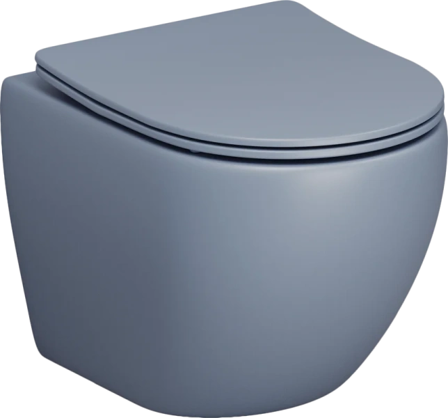 Унитаз подвесной Grossman Color голубой матовый - фото 1