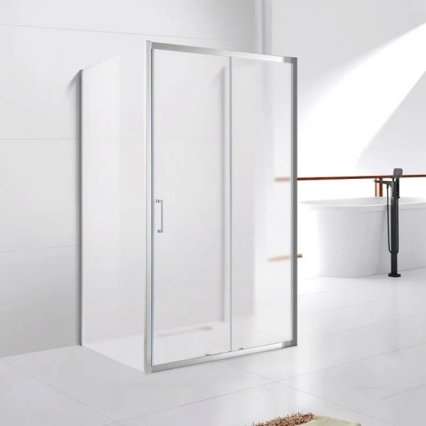 Душевой уголок Cezares Molveno 110х90 см рифленое стекло - фото 1