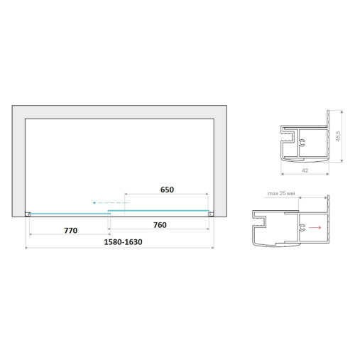Схема, хромированный профиль, бронзовый профиль, золотой профиль, белый профиль, матовый профиль, другие - фото 10