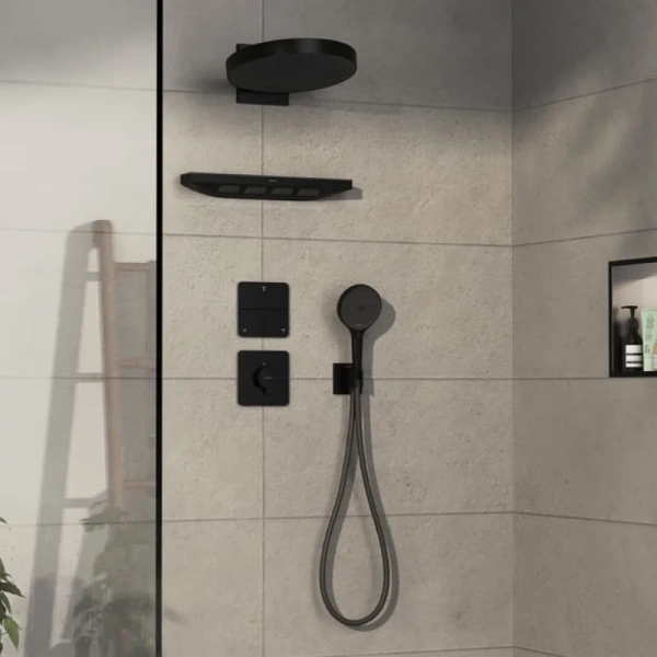 Переключатель потоков Hansgrohe Shower Select черный матовый - фото 2