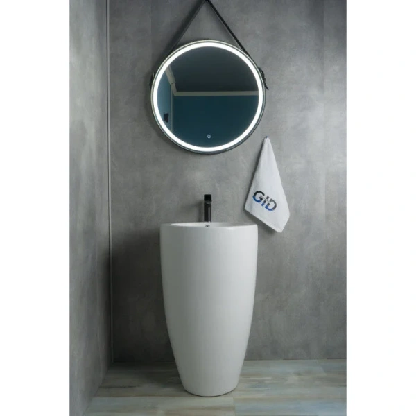 Раковина напольная GID Nb133 49 см белая, 50 см - фото 6