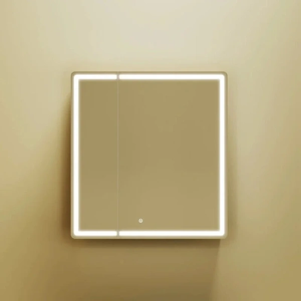 Зеркальный шкаф с подсветкой Sancos Mirror 70 см дуб чарльстон - фото 4