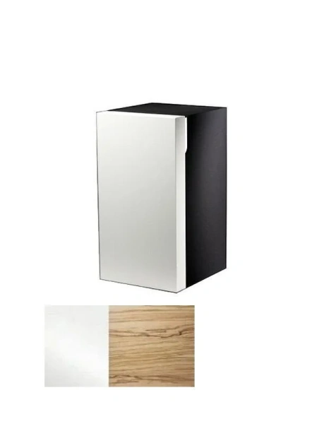 Шкафчик, петли слева, корпус:белый, фасад:шпон оливы Keuco Edition 300 - фото 1