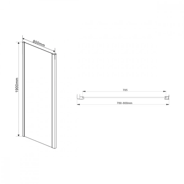 Душевой уголок Vincea Intra VSR-1I708080C 80x80 см хром, 80х80 - фото 5