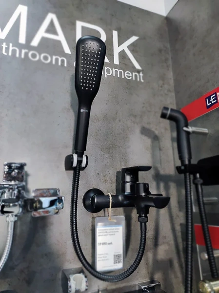 Смеситель для ванной Lemark Ursus с душевой лейкой, настенные - фото 6