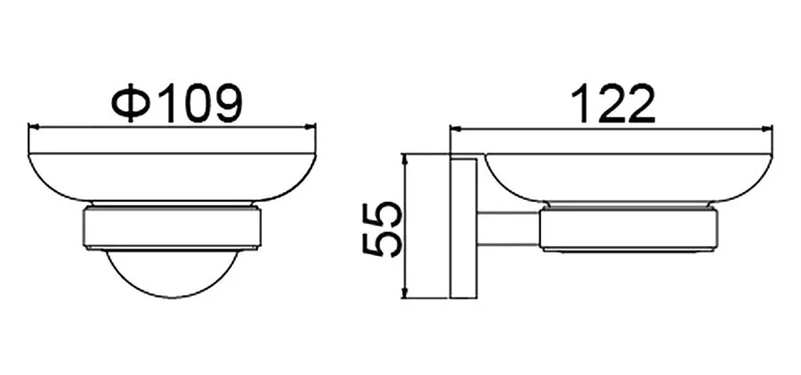 Мыльница Timo Saona золото матовое - фото 2