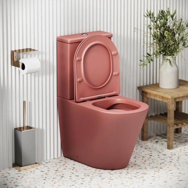 Унитаз компакт Grossman Color розовый матовый, по запросу - фото 10