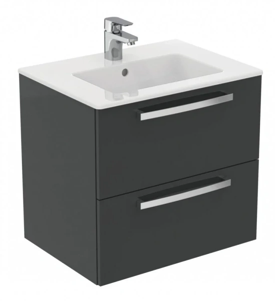 Тумба с раковиной подвесная Ideal Standard Tempo E0572 60 см с 2-мя ящиками - фото 1